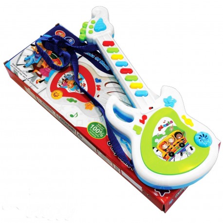 Guitarra Infantil Musical Con Pilas En Caja Hwa841620
