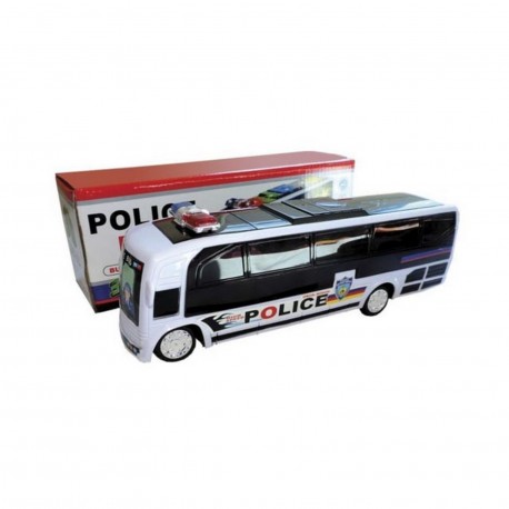 Colectivo De Policia 25 Cm Musica Movil Luces 3D Pilas Caja Hwa906260