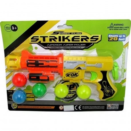 Pistola Lanza Pelotas X 5 916766 Pull Line Dtrikers En Blister