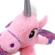7880 Unicornio Echado 105 Cm Con Alas Estrelladas Rosa Y Lila