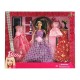 5213 Muñeca Tipo Barbie Con Vestidos Y Accesorios En Caja Visor