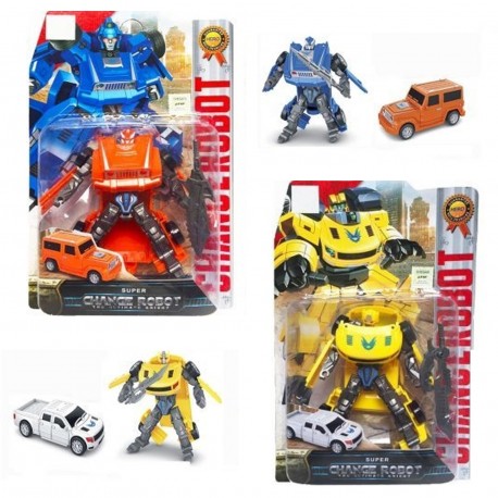 39-8-Robot Super Change Transformer Blister 4 Modelos
