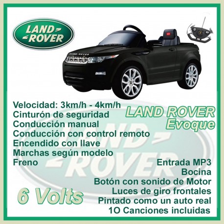 81400 Land Rover Evoque Negro A Bateria