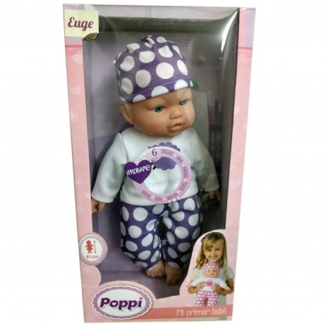27007 Poppi - Mi Primer Bebe 38 Cm (Incluye Sonidos)