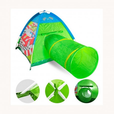 8331 Carpa Autos 112X112X94 Con Tunel 100 Cm