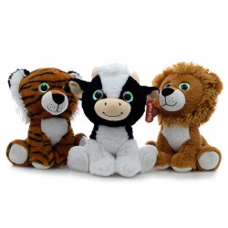 1618 Tres Animales Sentados 27 Cm