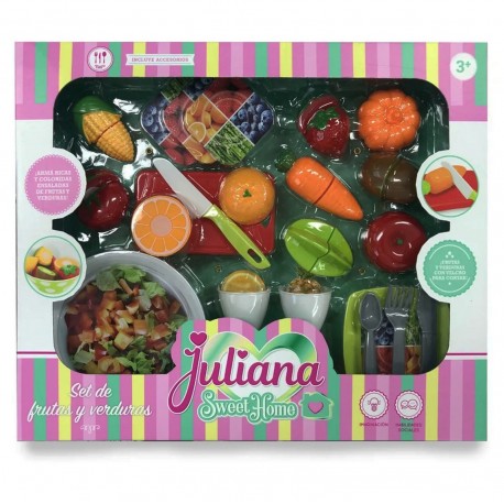 Sisjul042 Juliana Set De Frutas Y Verduras Grande