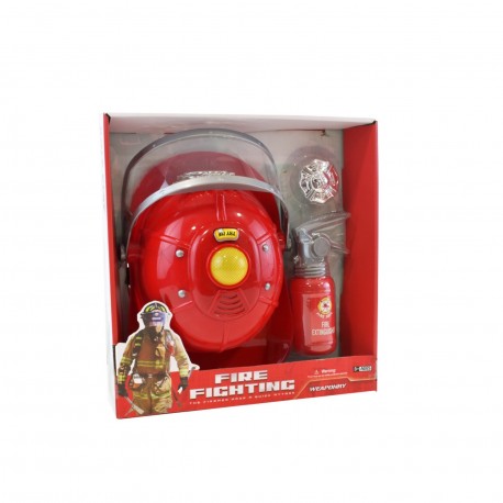 Ik0278 Kit Accesorios Bombero Con Casco