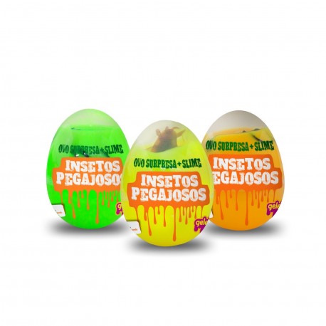 3763Sl Slime Huevo Sorpresa 98 Gramos Insetos Pegajosos