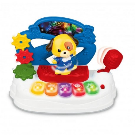 0796-Nl Piano Dancing Puppy