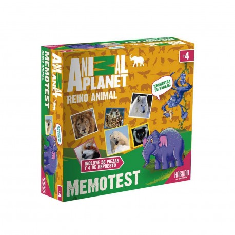 8013 Memotest Reino Animal 54 Piezas - Animal Planet