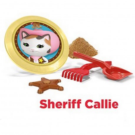 Sc206 Set Playa Frisbee Pala Rastrillo Y Molde Sheriff Callie