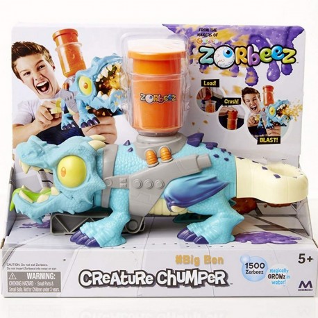 Zor161 Creature Chumpers - Monstruo Lanzador De Zorbeez + Tubo Contenedor + 1000 Zorbeez