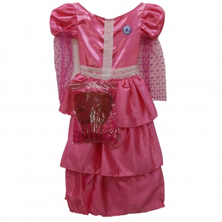 18111 Disfraz Patrio Dama Antigua Fucsia Talle 1