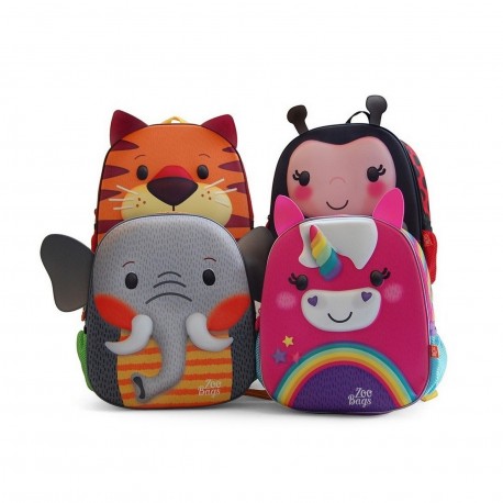 99600 Mochilas Zoo Bags 3D Unicornio X 3 Mas Surtido 13 Pulgadas