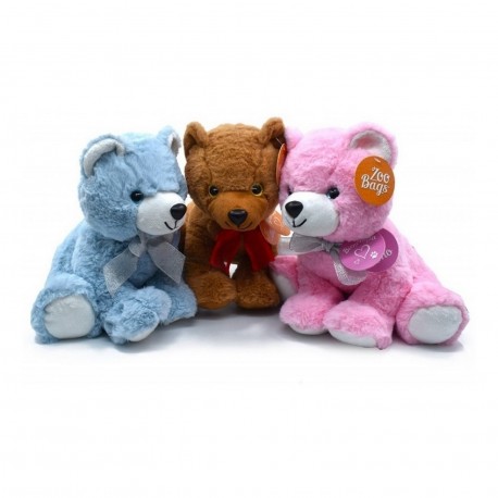 10201430 Oso 30 Cm Sentado 3 Colores Con Tarjeta