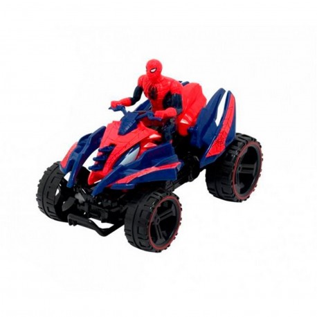 7128 Cuatriciclo Friccion Spiderman De 24 Cm