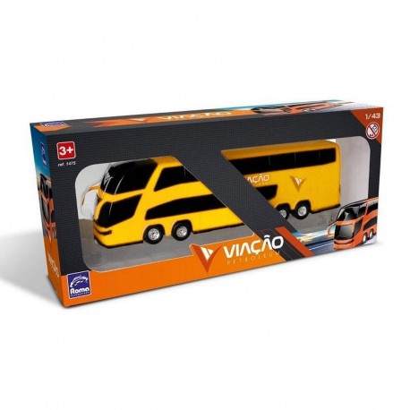 1475 Petroleum - Bus Doble Piso 32X6.5X11 Cm