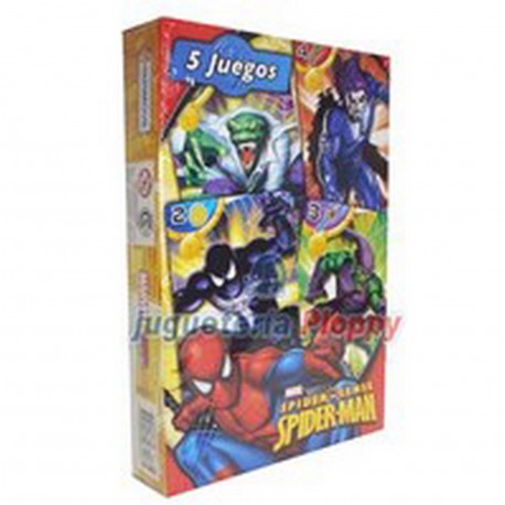 Vsp03203 5 Juegos 40 Naipes Spiderman