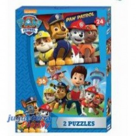Spc09982 2 Puzzles 24 Y 36 Piezas Patrulla Canina