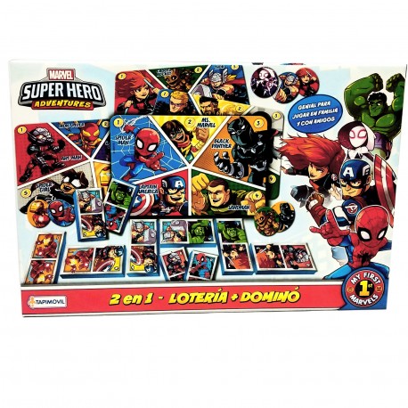 Vsp03276 2En1 - Domino Y Loteria Marvel
