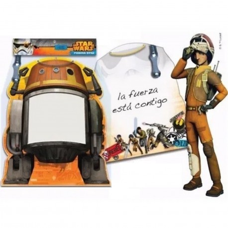 421Lsw09809 Pizarra Bifaz Para Marcador Star Wars