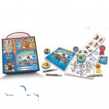 Spc09987 Kit De Sellos Y Coloreo Paw Patrol