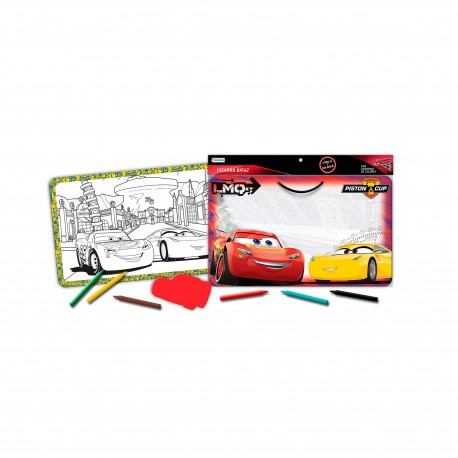 Dcr07816 Pizarra Bifaz Para Crayon Cars 3