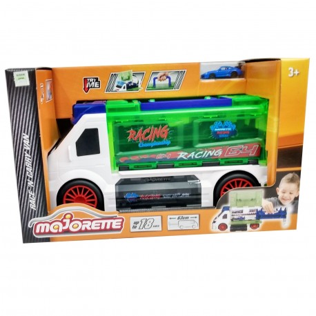 Mjt58188 Race'N Carry Van 45 Cm Con Luz Y Sonido Guarda 18 Autos