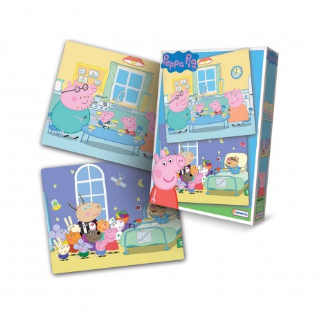 Epp06344 2 Puzzles 12 Y 18 Piezas 16X20 Cm Peppa Pig