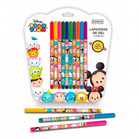 Dtt07407 Lapiceras De Gel. Con Aroma Y Brillo Incluye 10 Lapiceras Tsum Tsum