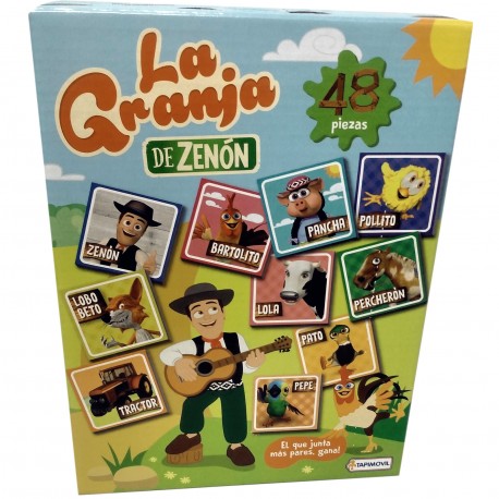 Lcg00633 Memo Juego Con Base De Goma Granja De Zenon
