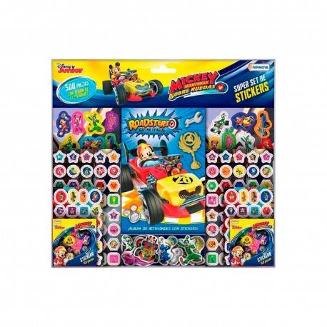 Dch07676 Set De 500 Stickers Y Album De Actividades Mickey