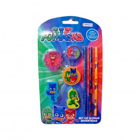 Epj00812 Set De Gomas Divertidas Pjmasks