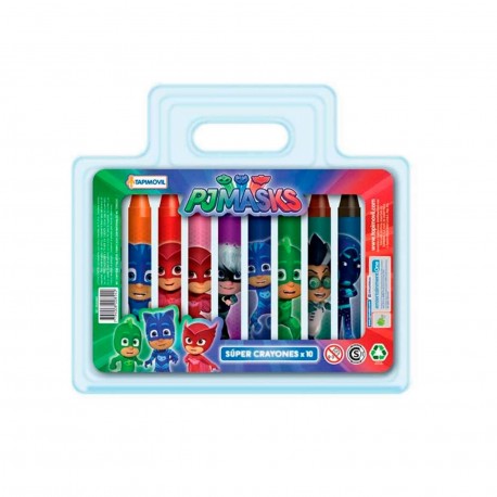 Epj00854 Set 10 Super Crayones Más Anchos Pjmasks