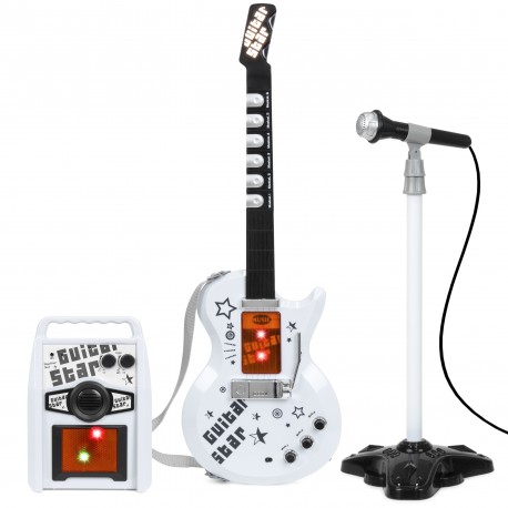 B1198835 Guitarra Rock Amplificador Microfono De Pie