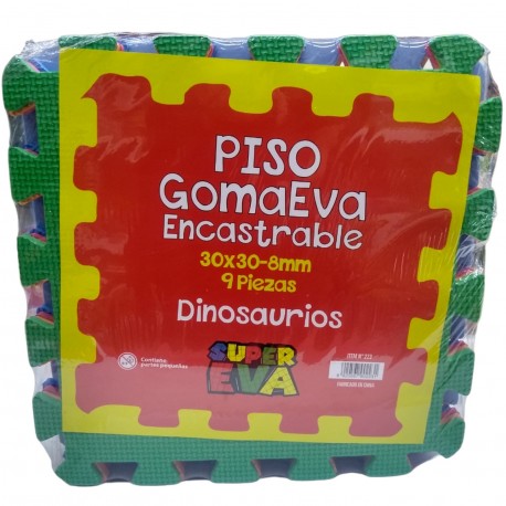 93221 Piso 30 X 30 Cm Dinosaurios 9 Piezas