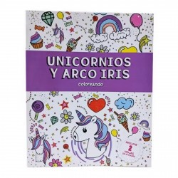 2036 Coloreando Unicornios Y Arco Iris Con Stickers