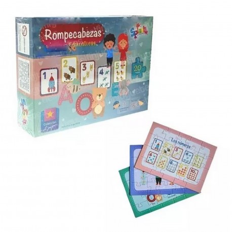 9901 Puzzles A Jugar! - Educativos X 3 Puzzles