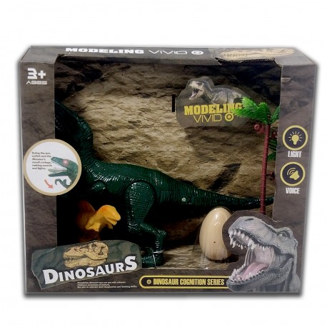 Bl6934 Set Muñecos Dinosaurios Con Luz Y Sonido