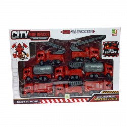 Bl6856 Set Camiones Bomberos