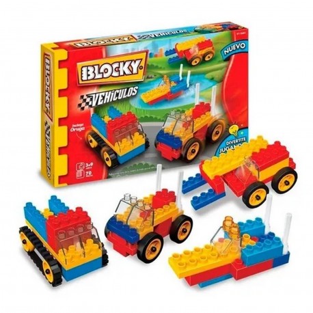 01-0601 Blocky Vehiculos 2 (70 Piezas)