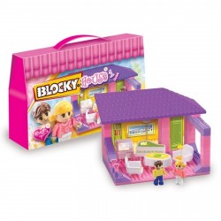 01-0640 Blocky House 1 - Living