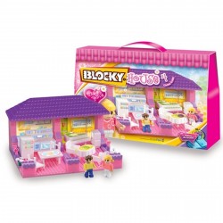 01-0643 Blocky House 4 - Living + Cocina