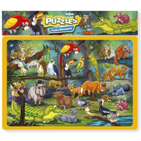 33 Puzzle Fauna Misionera X 24 Piezas