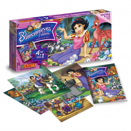 46 Caja Blancanieves Puzzle Con Cuento