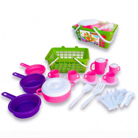 613 Canasta Set Cocina Y Te