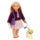 Lo31012Z Muñeca Hazel Con Perro Golden Retriever Happy Lori