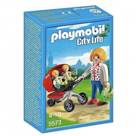 5573 Mamá Con Carrito De Gemelos Playmobil