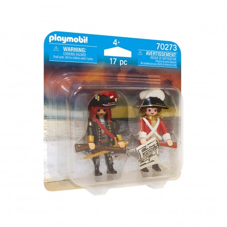 70273 Duo Pack Pirata Y Soldado De Capa Roja